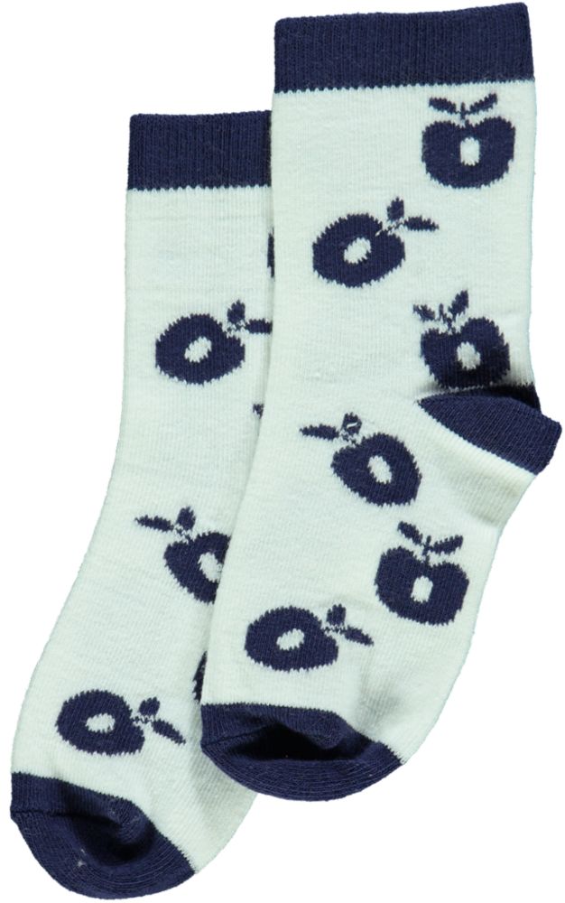 Ankle socks with apples