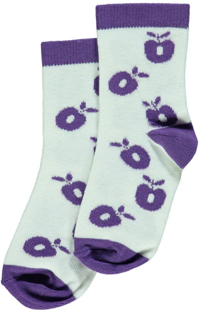 Ankle socks with apples