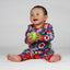 Long-sleeved baby suit with strawberries